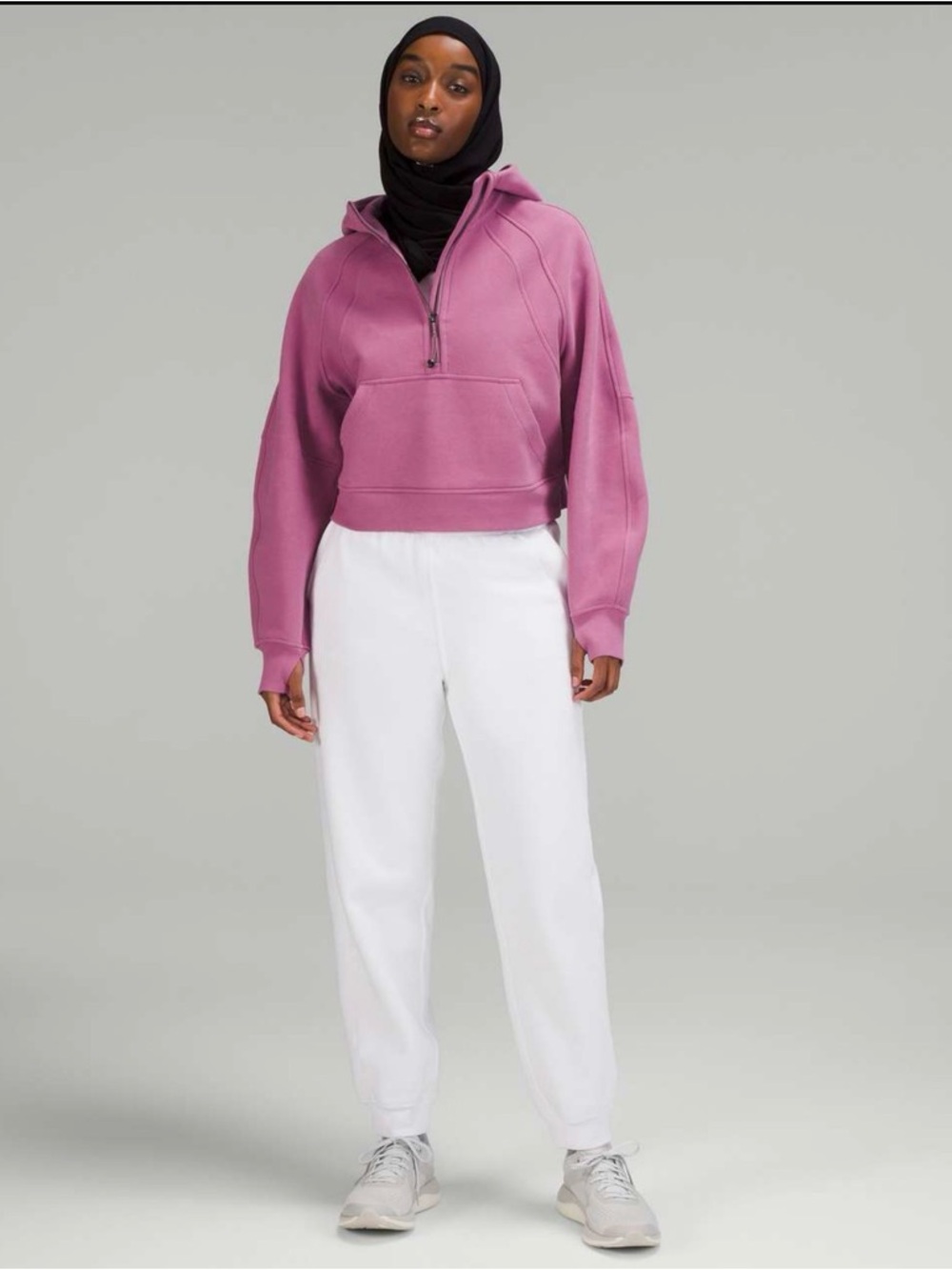 Lululemon Scuba Oversized Half-Zip Hoodie in Velvet Dust size XL/XXL